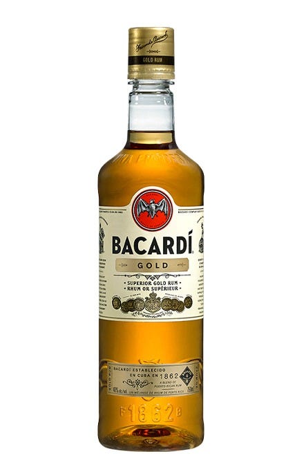Bacardi Gold Amber Rum PET 750 mL