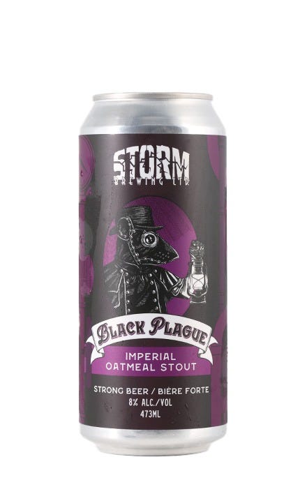 Storm Brewing Black Plague Imperial Oatmeal Stout 473 mL