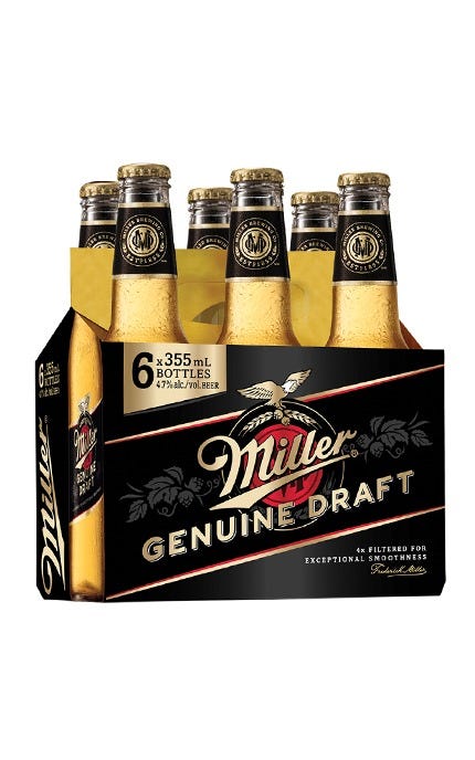 Miller Genuine Draft Lager
