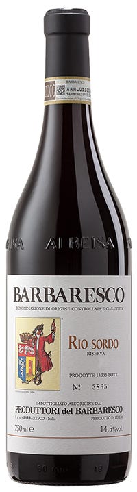 Produttori Del Barbaresco Rio Sordo Riserva Nebbiolo 750 mL
