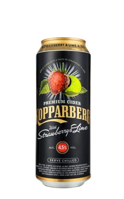 Kopparberg Premium Strawberry & Lime Cider 500 mL