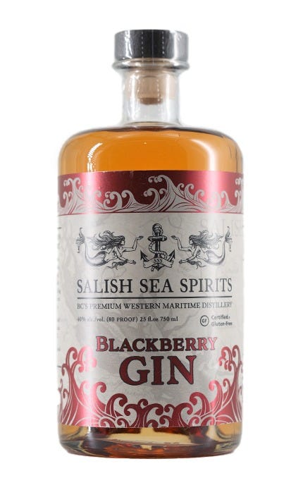 Salish Sea Spirits Blackberry Gin 