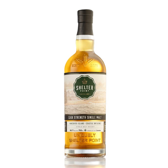 Shell Point Distillery Shelter Point Distillery Cask Strength Single Malt Whisky 750 mL