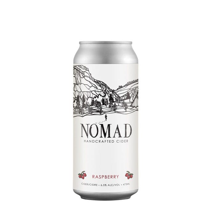 Unfiltered Raspberry Cider Nomad Cider Co. Raspberry Cider 473 mL