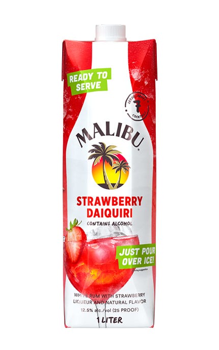 Malibu Strawberry Daiquiri 1 L