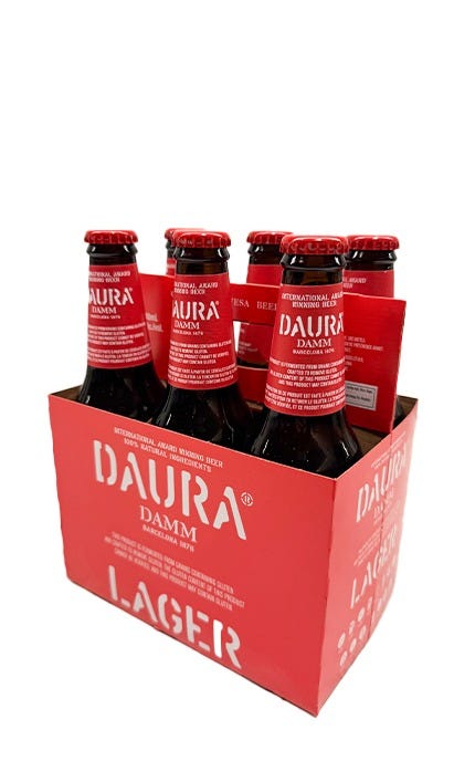 Daura Damm Gluten Removed Lager 6 x 330 mL