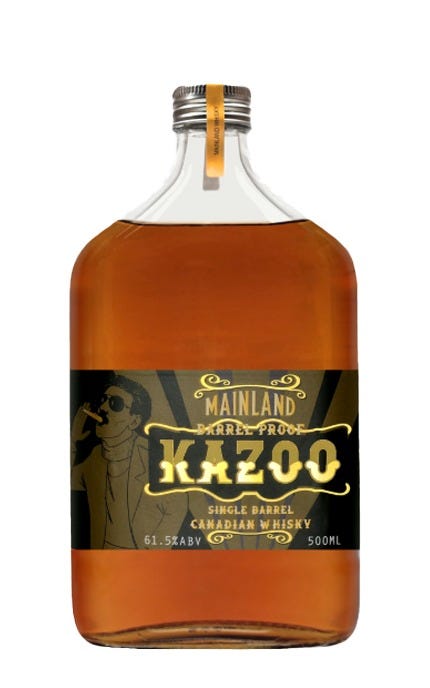 Mainland Whisky Kazoo Barrel Proof Canadian Whisky 500 mL
