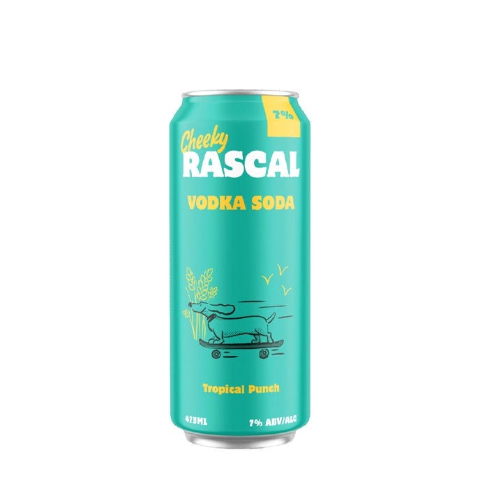 Cheeky Rascal Snail Rascal Cheeky Tropical Vodka Soda 473 mL