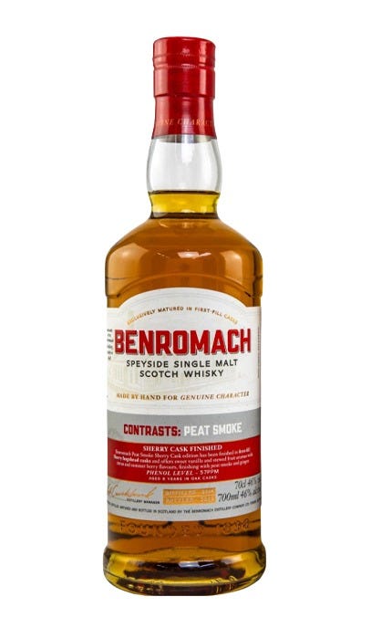 Benromach Peat Smoke Sherry Matured 2014 Single Malt Scotch 750 mL