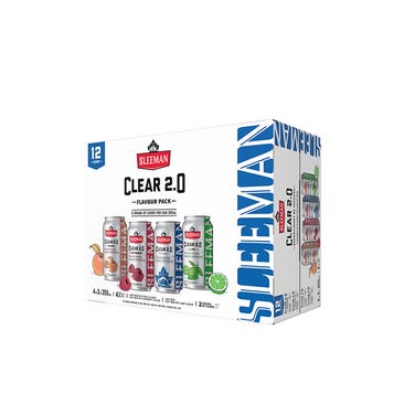 Sleeman Brewery Clear 2.0 Low Cal Beer Flavour Pack 12 x 355 mL