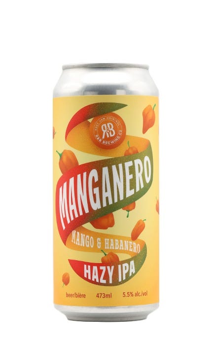 R&B Brewing Co. Manganero Mango Habanero IPA 473mL