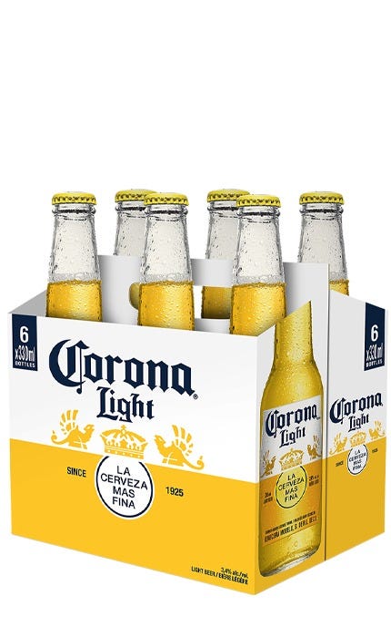 Corona Light Lager 6 X 330 mL