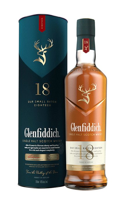 Glenfiddich Distillery 18 Year Old Single Malt Whisky 750 mL Glenfiddich Distillery 18 Year Old Single Malt Whisky 750 mL