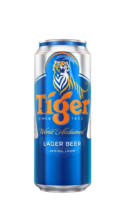 Tiger Beer Lager 500 mL