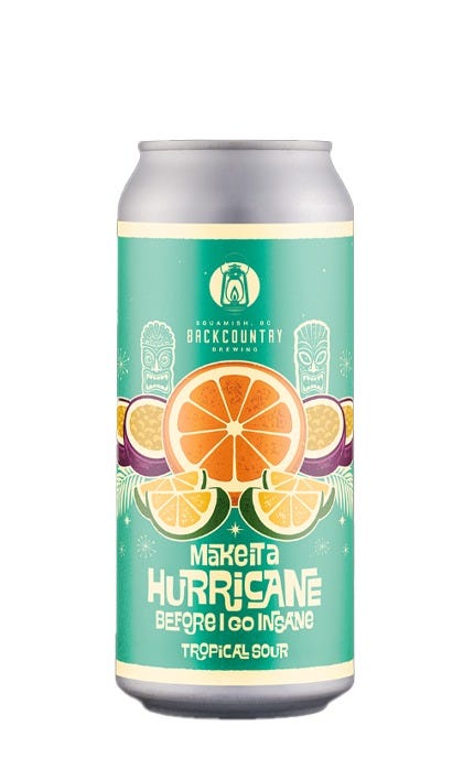 Backcountry Brewing Make It A Hurricane Before I Go Insane Passionfruit, Tangerine Lime Sour 473 mL