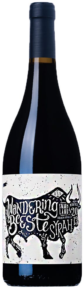 Wandering Beeste Swartland Syrah 750 mL