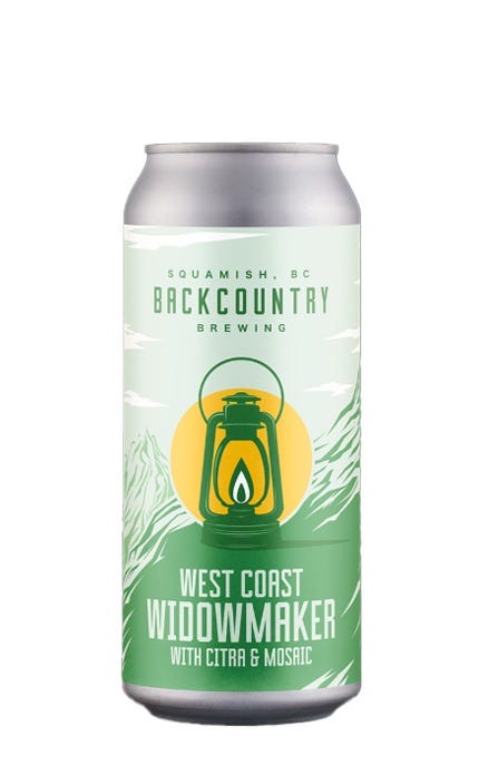 Backcountry Brewing West Coast Widowmaker Hazy IPA 473 mL