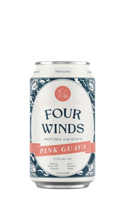 Four Winds Brewing Pink Guava Hazy Pale Ale 6 x 355 mL