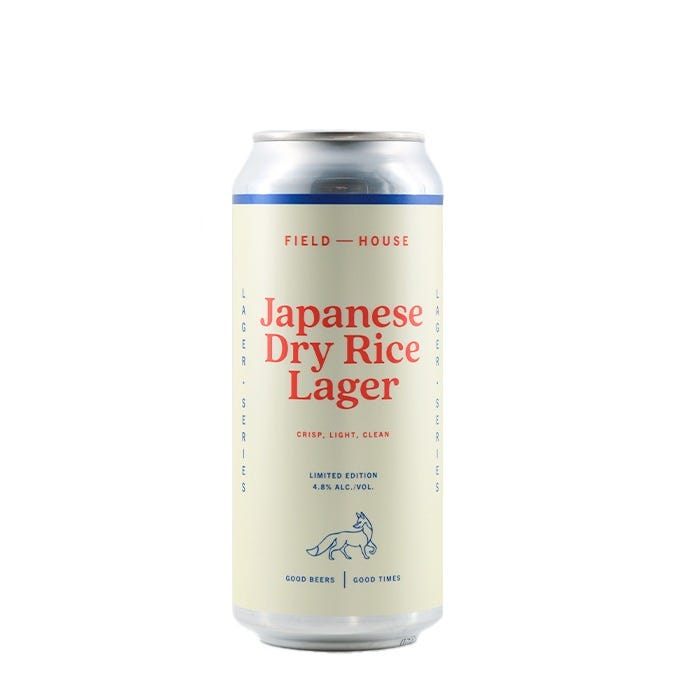 Rationale Rice Lager Field House Brewing Japanese Dry Rice Lager 473 mL