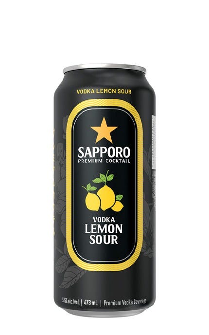 Sapporo Vodka Lemon Sour Cocktail