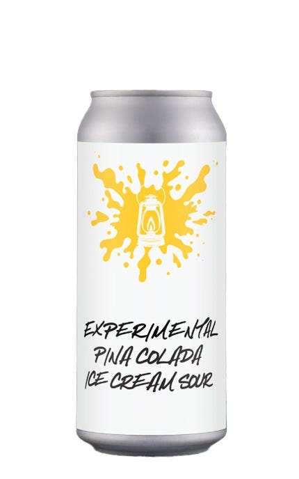 Backcountry Brewing Experimental Pina Colada Ice Cream Sour 473 mL