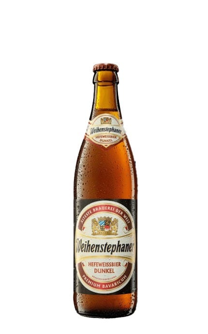 Weihenstephaner Brewery Hefeweissbier Dark Wheat Beer 500 mL