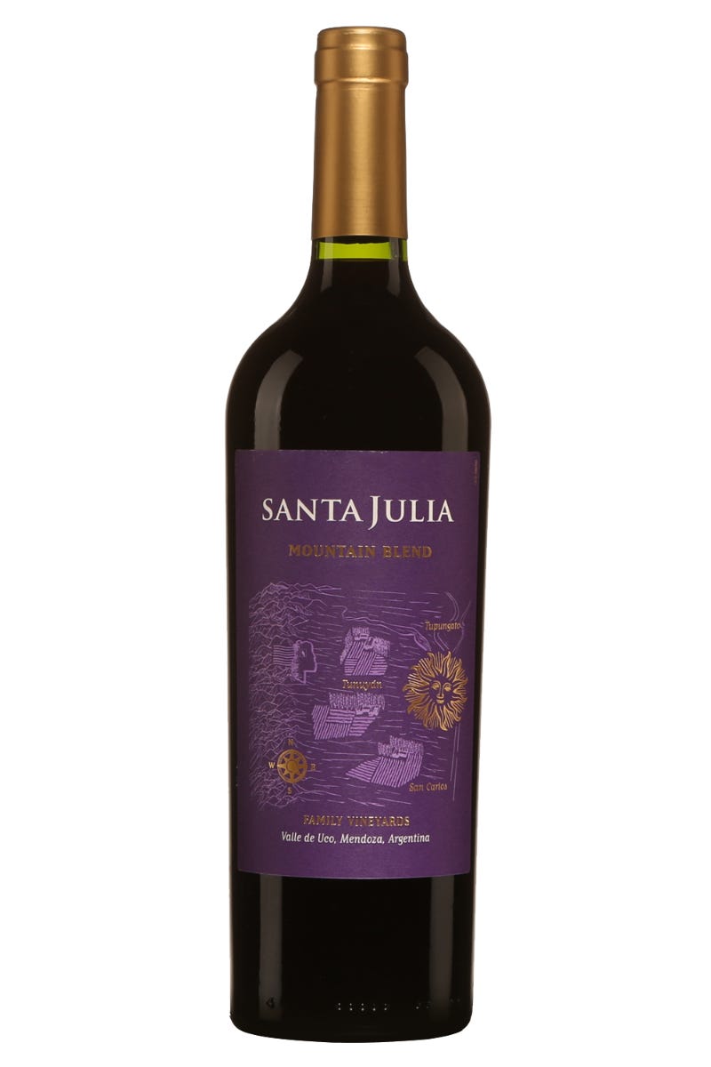 Bodega Santa Julia  Mountain Blend 2018 Malbec/Cabernet Franc 750 mL