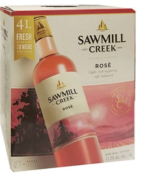 Sawmill Creek Barrel Select Rose 4 L Box