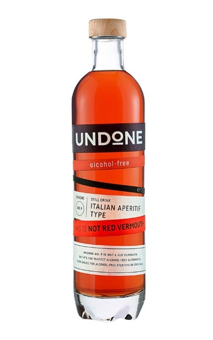 Undone Not Red Vermouth Non Alcoholic 750mL