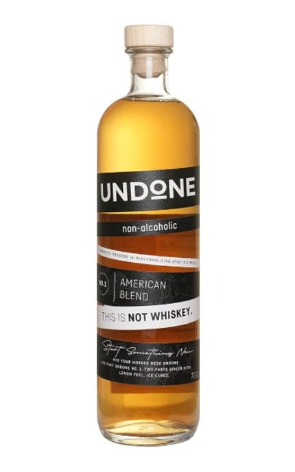 Undone Not Whiskey Non Alcoholic 750 mL