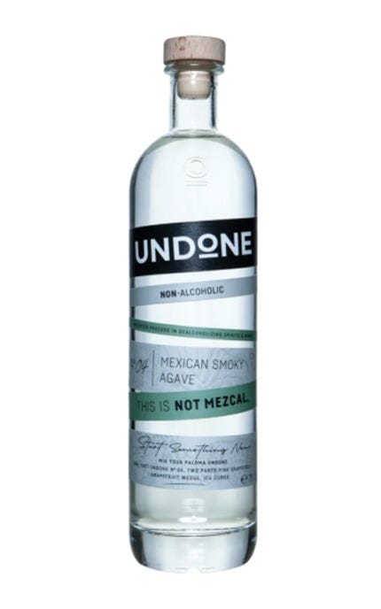Undone Not Mezcal Non Alcoholic 750 mL